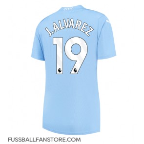 Manchester City Julian Alvarez #19 Replik Heimtrikot Damen 2023-24 Kurzarm